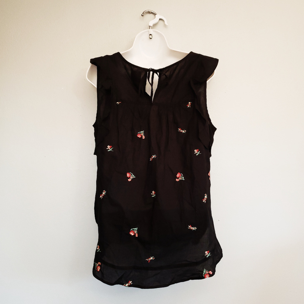Lauren Conrad Embroidered Ruffle Top - Picture 3 of 3